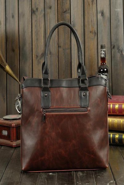 

2020 summer men039s messenger bag horizontal section portable crossbody bags casual crazy horse leather business bag13912392