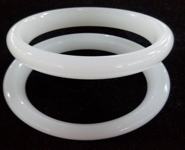 

5660mm new a pair white jade jewelry bangle bracelet n2012212793, Black