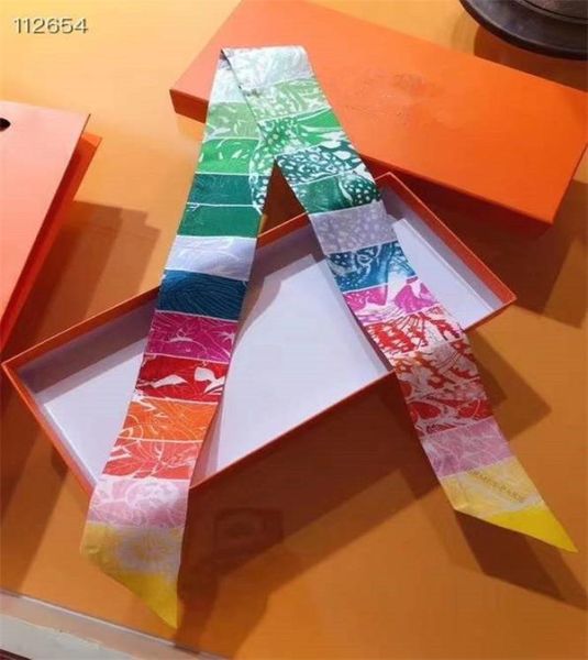 

whole original fashion beautiful silk handbag headbands horse scarf women grade bag hair bands 8x120cm3806871, Blue;gray