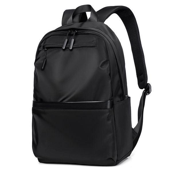 

school bags style mens business backpack nylon solid color large capacity student schoolbag travel 230905