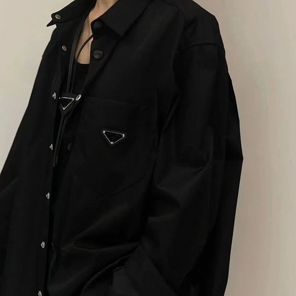 

men's casual fashion shirt luxury designer breathable black soft comfortable long sleeve loose shirt, White;black