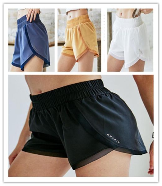 

24 womens yoga shorts pants pocket quick dry gym sport outfit highquality style summer dresses elastic waist running clothing9655683