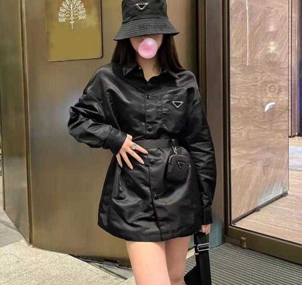 

classic designer women jackets fashion letters badge embroidery windbreaker jacket with belts purse spring autumn woman streetwear clothing, Black;brown