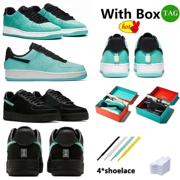 

2023 authentic tiffany running shoes co. x 1 low 1837 friends and family blue black sports sneakers outdoor trainers with original box 36-46