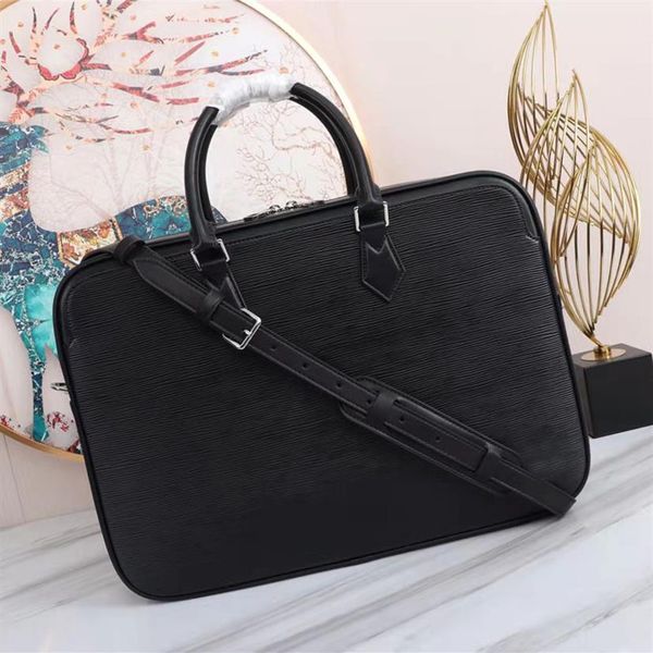 

mens bag designer briefcase business lapbags capacity crossbody shoulder bags genuine leather women handbag with 266i