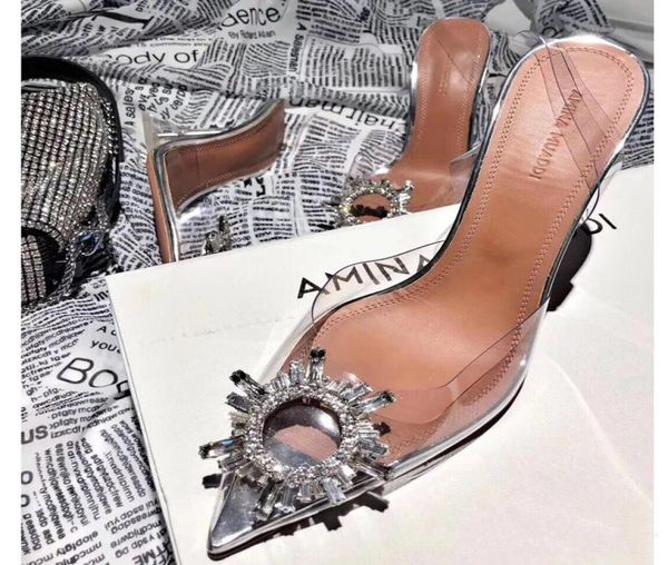 

flat heel perfect official quality amina shoes begum crystalembellished pvc slingback pumps muaddi restocks begum pvc slingbacks 3210901, Black