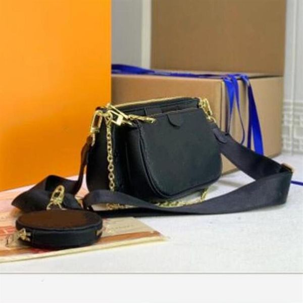 

fashion designer woman bag handbag shoulder bags messenger women lady clutch purse original box flower serial number three in one 175r