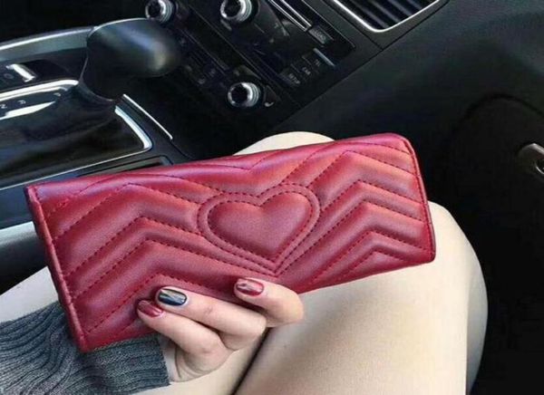 

whole classic leather long wallet for women multicolor coinpurse card holder lady package coin holder ladies zipper pocket 2co44233969053, Red;black