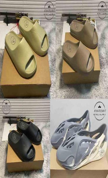 

designer rubber slipper moon grey slippers desert sand resin sandals summer slide running black sandal platform slippers with box5620868