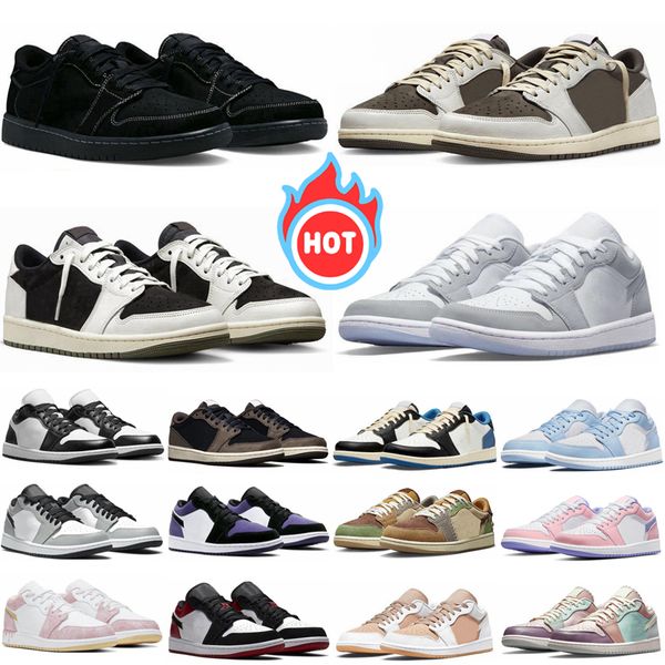 

low 1s basketball shoes 1 reverse mocha black phantom toe panda olive unc wolf grey court purple white mens sport sneaker trainers outdoor 3