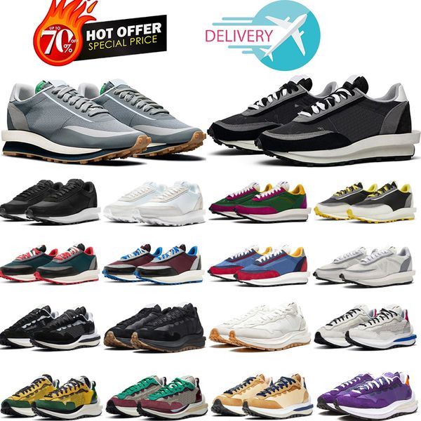 

2021 authentic undercover ld waffle shoes fragment clot vaporwaffle 2.0 ldv black white trainers men women outdoor sports sneakers with orig