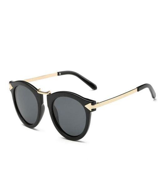 

retro round coating sunglasses polarized women brand designer vintage sun glasses woman metal arrow polarized sunglasses whole3922563, White;black
