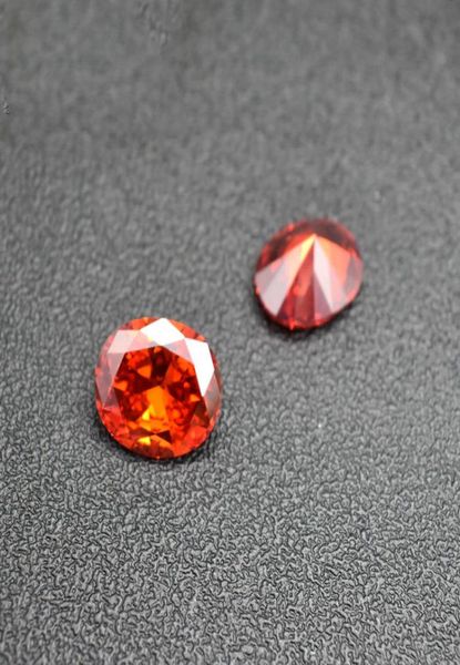 

orange red color stone 8 sizes 23mm46mm oval machine cut cubic zirconia synthetic loose gemstone beads for jewelry making 500pc6504852, Black