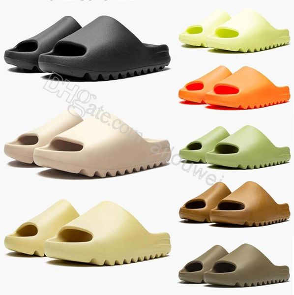 

designer with box s runners slippers slider women men sand bone white sandals pure resin slide outdoor slipper onyx runner rurnnrs triple sh, Black