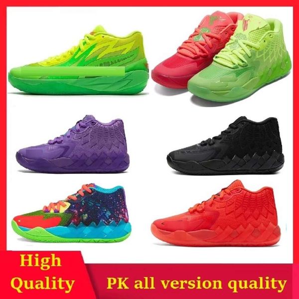 

2023 mb.01 rick and morty basketball shoes for sale lamelos ball men women iridescent dreams buzz city rock ridge red galaxy not from, Black
