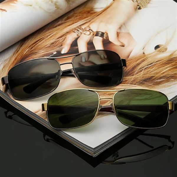 

fashion rectangle sunglasses men women designer metal frame outdoor uv400 driving sun glasses z39 with case3251, White;black
