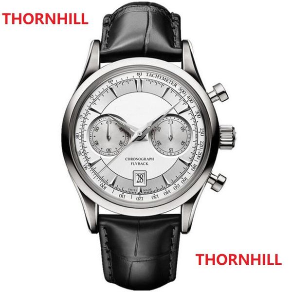 

orologio di lusso men watch steel muliti functional quartz chronograph movement mens sport watches2475, Slivery;brown