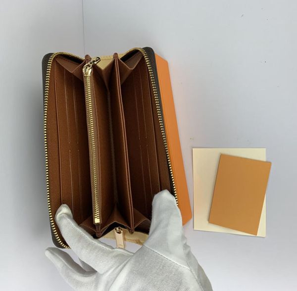 

fashion women clutch wallet pu leather wallet single zipper wallets lady ladies long classical purse with orange box card 60011410853, Red;black