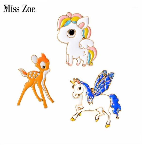 

pins brooches miss zoe lovely little horse deer brooch button pins denim clothes backpack pin badge cartoon animal jewelry gift f15560914, Gray