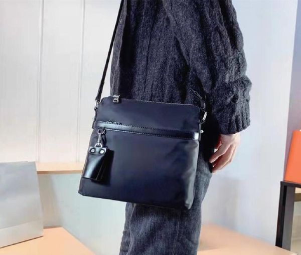 

fashion designer crossbody bags mens briefcases 2piece nylon messenger shoulder bag black briefcase key wallet purse triangle pat1470279