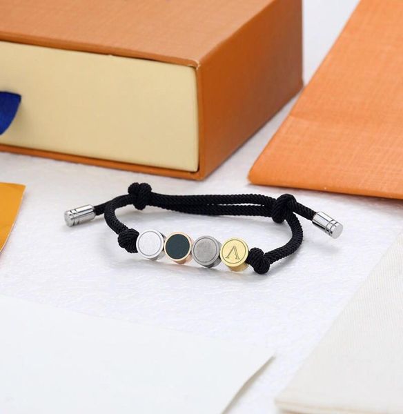 

women mens beaded strands designer bracelet jewelry pendant charm bracelets gold love bangles luxury pendants titanium chain heart1551579, Black