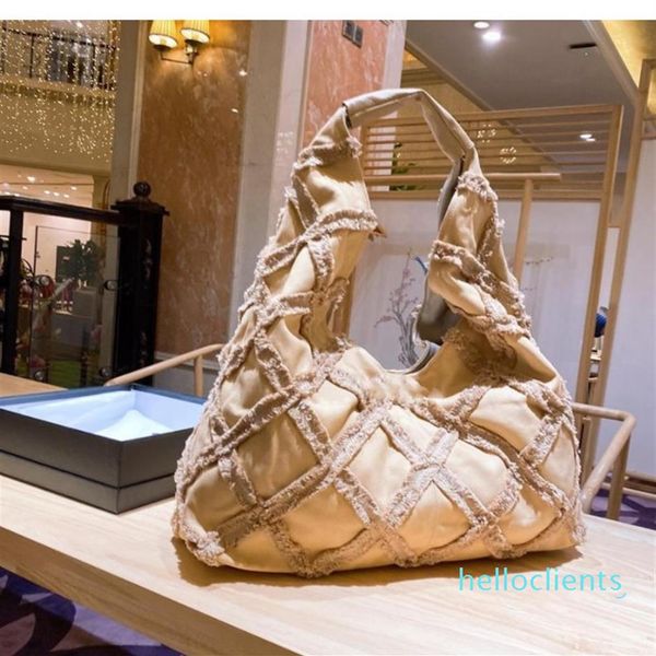 

designer-women bags euramerican cowboy wind shopping bag style diamond lattice fringe piece of bead canvas with 863