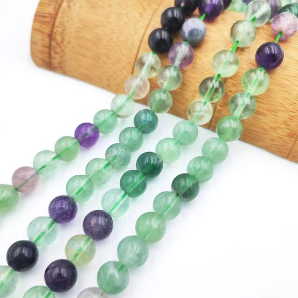 

new natural purple fluorite beads, handmade diy bracelets, necklaces, women's earrings, accessories wholesale