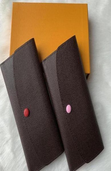 

9 colors fashion single zipper pocke men women leather wallet lady ladies long purse wallets with orange box card d601363583321, Red;black