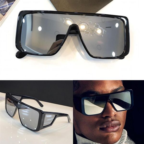 

new fashion brand designer sunglasses 0710 square frame trend avant-garde style for mans and womens selling uv400 nobl224h, White;black
