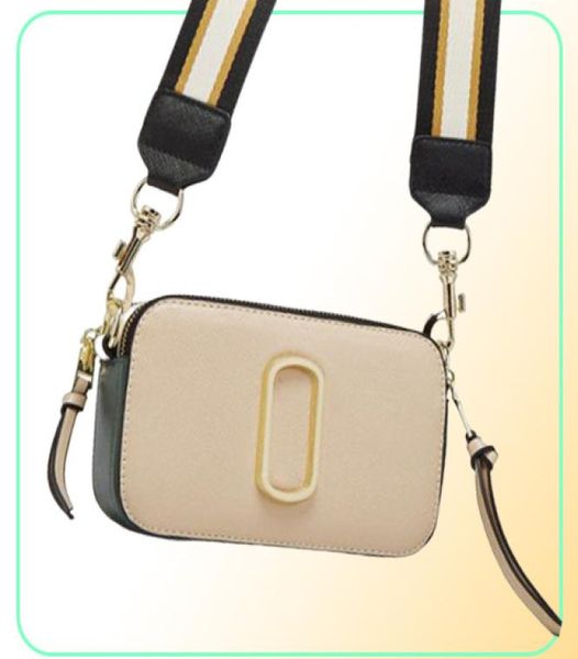 

retail shoulder bags wallets marc handbags designer bags women simple wide shoulder strap m color matching small square j crossbo7837695, Red;black