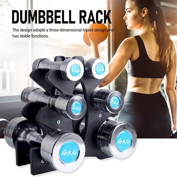 

3-tier dumbbell storage rack stand for home gym exercise multilevel hand weight tower stand for gym organization2591