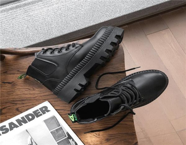 

2022new hightooling platform platform shoes men 039s quality boots nonslip waterproof winter shoes demonia boots sne5604779, Black