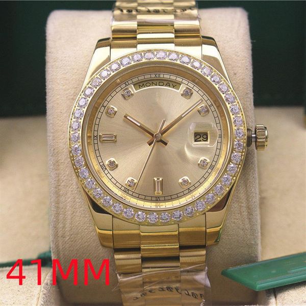 

luxury designer classic fashion automatic mechanical watch size 36mm 41mm two sizes are available sapphire glass waterproof functi185i, Slivery;golden