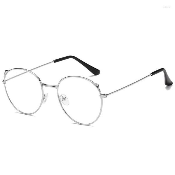 

sunglasses cute cat ear glasses super anti blue light clear circle bluelight blocking272v, White;black
