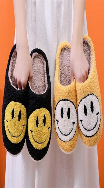

face slippers winter women fluffy slippers plush warm soft-soled cotton shoes indoor home non-slip bedroom flat shoes 2201051999714, Black