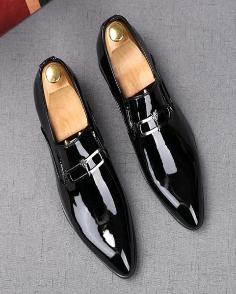 

men039s oxford shoes leather italian design fashion luxury black red office formal pointed toe men039s dress wedding shoes 4458275