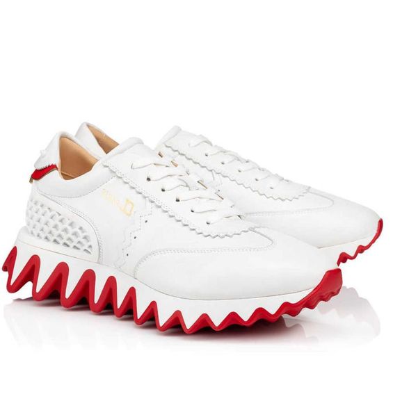 

luxury fashion low elastikid dress shoes spike loubi flat bottoms outdoor sports couple party shoe men women2295402, Black