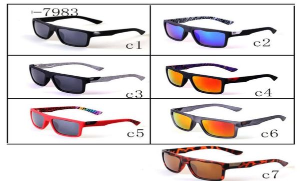 

7 colors sports sunglasses the danx driving goggles reflective lenses inside temples printing whole sun glasses8934695, White;black