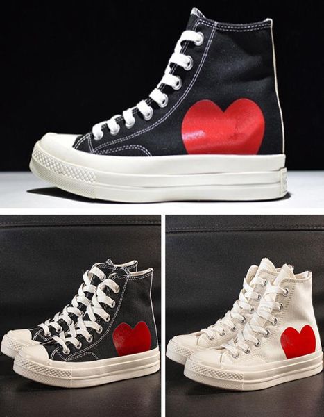 

mens commes des garcons play chuck 1970 casual shoes for girl tayler vulcanized sneakers boy skateboarding womens skate size 35442466967, Black;brown