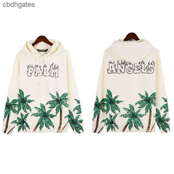 

flame streetwear fashion print designer sweater mens hoodies letter tree pallm hoodie angells loose high street brand 0d9j, Black