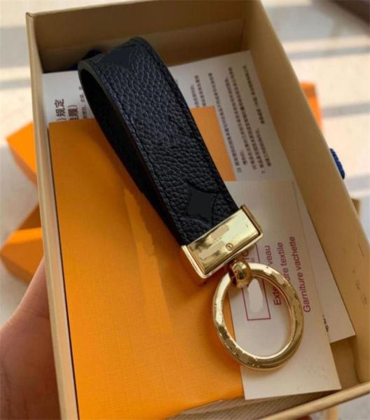 

luxury designer keychain l letter fashion official authentic design keychain new classic keychains leather material men and women 1995843, Silver