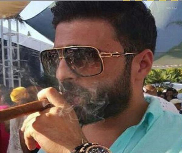 

2020 classic men039s designer large frame sunglasses vintage women sun glasses grandmaster uv400 male female12509889, White;black