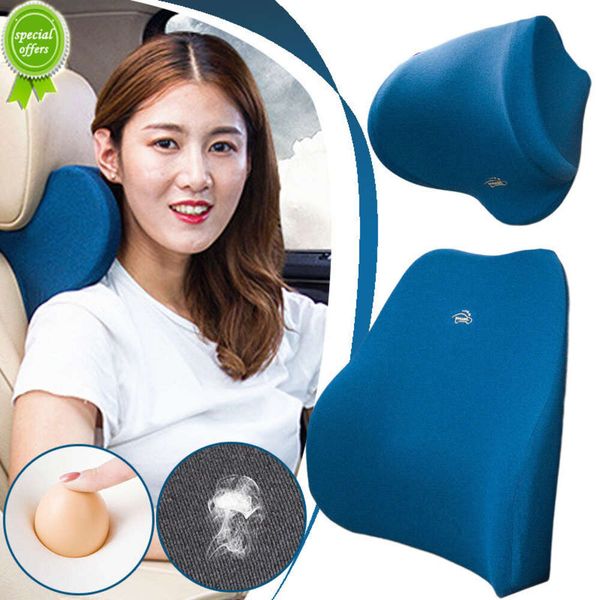 

new new car neck headrest pillow rest head support cushion car memory breathable travel guard car lumbar pillow car supplies