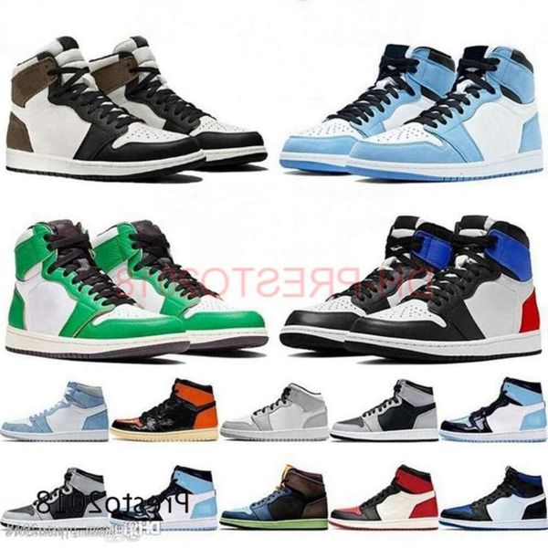 

unc 1s obsidian wholesale outdoor platform high mocha breathable dark basketball sports soft 1 men shoes jumpman boots 2022 woman trainers s, Black