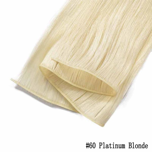 

new products pu hair weft bundles human hair real natural hair seamless glueless injected remy hair weave thick ends 50g/pcs 100g/lot ali ma, Black