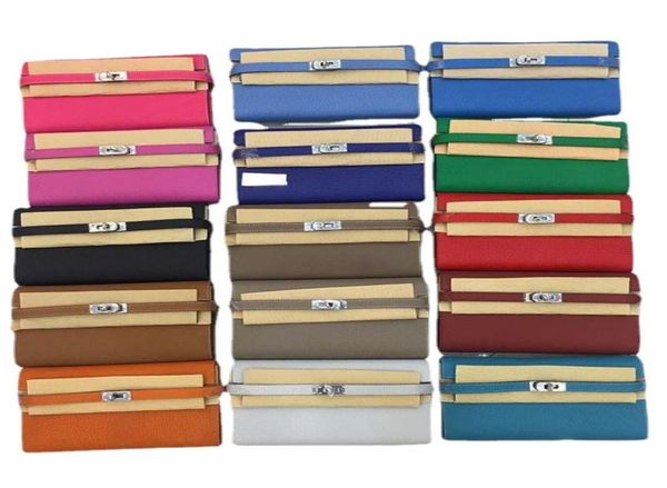 

5a luxury designer clutch wallet effini fashion togo calfskin leather wallets evening passport money bags handbag pouch coin purse7556145, Red;black