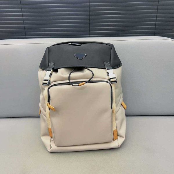 

shoulder bag p design nylon cloth waterproof drawstring large capacity versatile three-dimensional classic school travel mountaineering bag