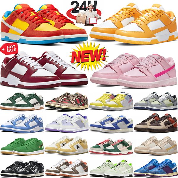 

2023 designer jarritos panda shoes sb low unlock your space 20th anniversary active fuchsia triple pink grey fog rose whisper university blu