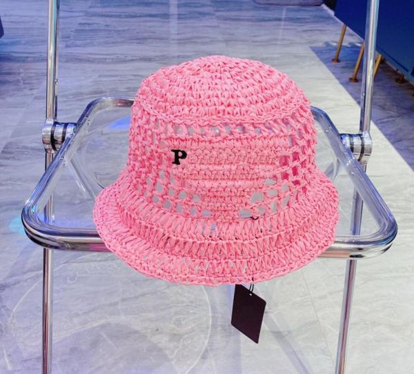 

summer straw fisherman caps hand woven cap outdoor streetwear straw hat holiday travel hats embroidered letter designer cap5820956, Blue;gray