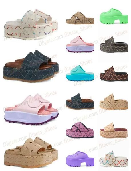 

mens womens platforms sandals designer famous for ladies male indoor outdoor fashion casual shoes summer rubber s1610791, Black